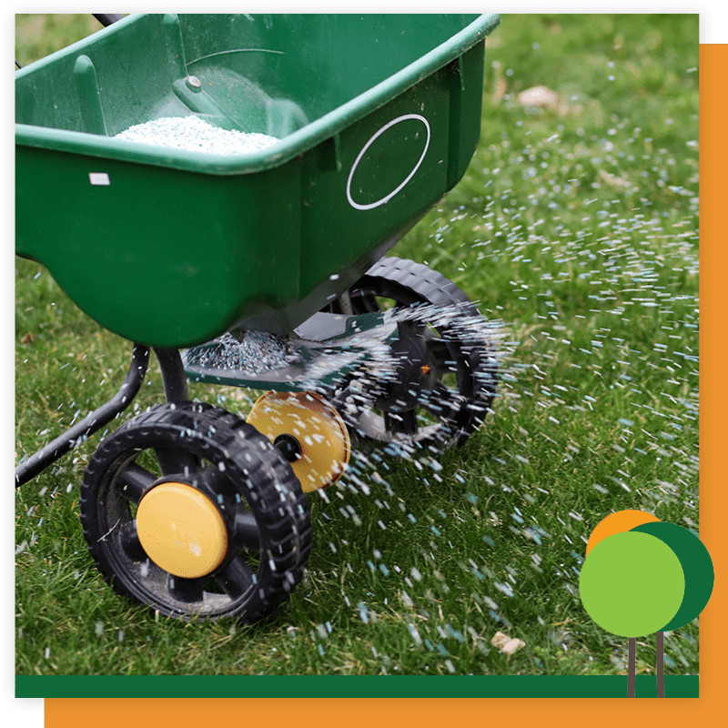 fertilizer spraying seeds